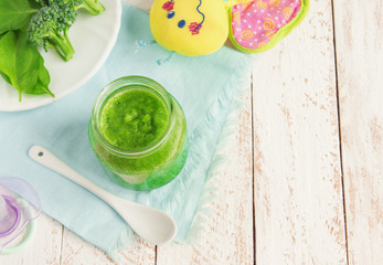 Green baby food