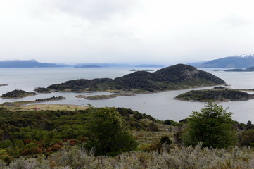 Views of the Murray channel from the island of Navarino.