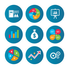 Human resources and Business. Presentation board.