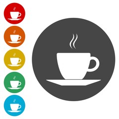Coffee cup icon, vector. 