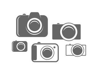 Photo camera. Icon set
