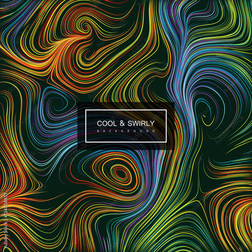 Poster abstract artistic curl background