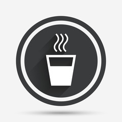 Hot water sign icon. Hot drink symbol.