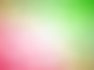 Abstract gradient pink green white colored blurred background