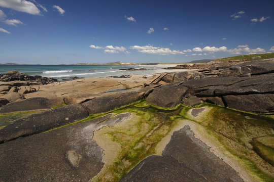 Carrickfinn Beach And Boundary Of Donegal Airport On The Coast; County Donegal, Ireland