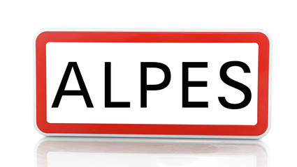 Panneau Alpes