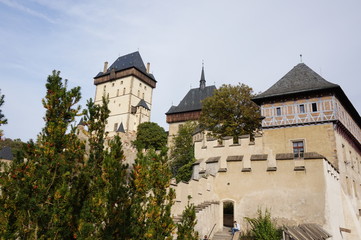Fototapeta na wymiar Karlstejn castle, Czech Republic