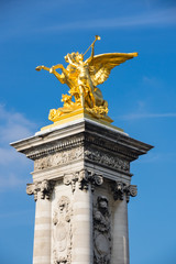 Fototapeta na wymiar The Pont Alexandre III, Paris, France