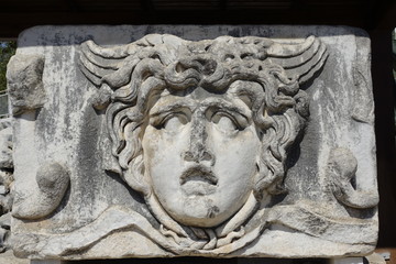 View of Temple of Apollo in antique city of Didyma