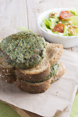 Burger of spinach