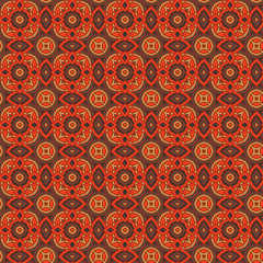 Seamless Floral Ethnic Pattern