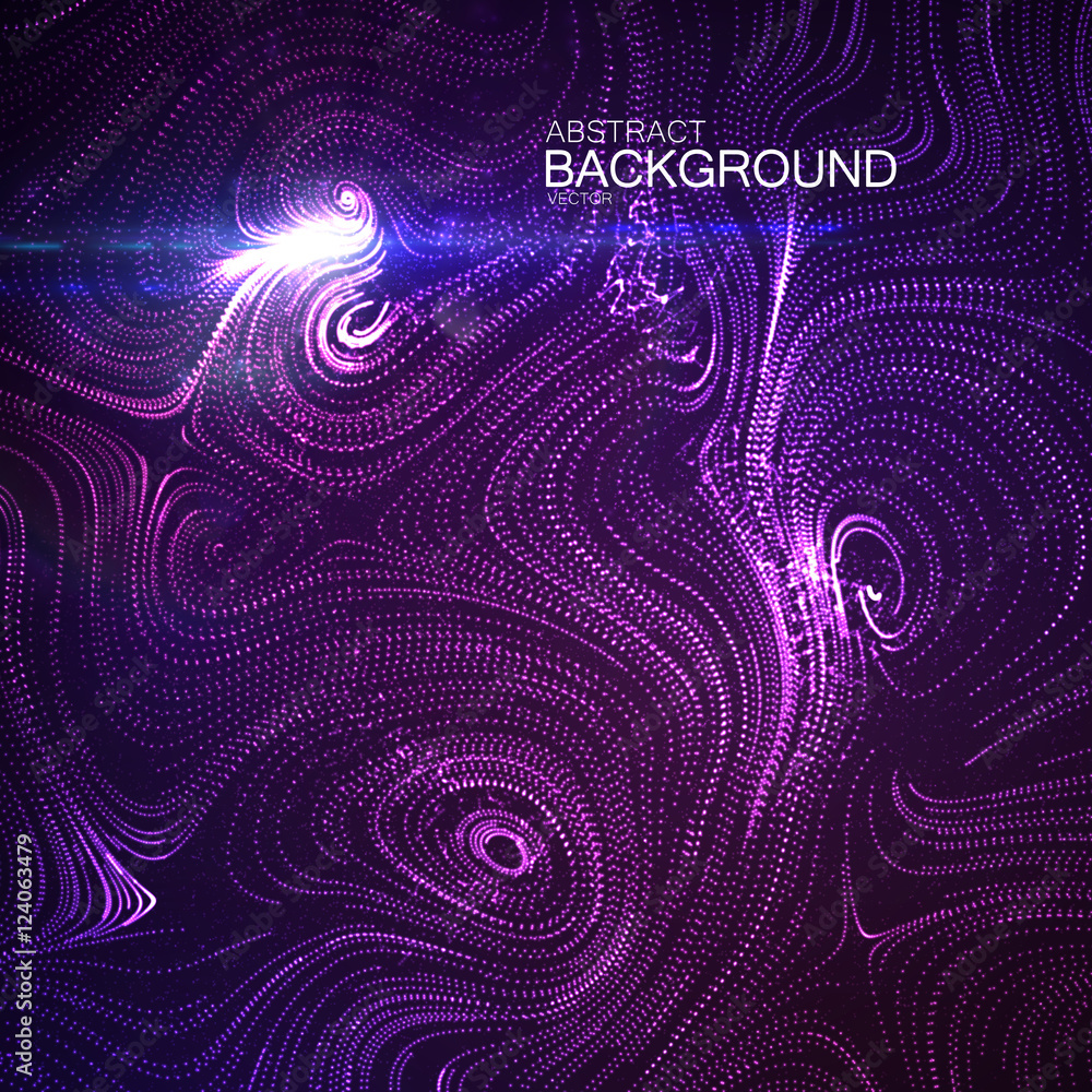 Poster abstract artistic curl background with swirled stripes.