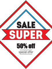 Vector sale promo