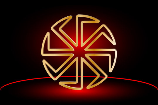 symbol Kolovrat, symbol of the sun,