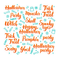 Halloween Lettering Set