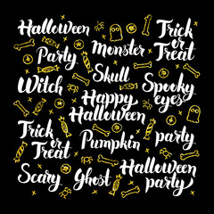 Scary Halloween Calligraphy Design