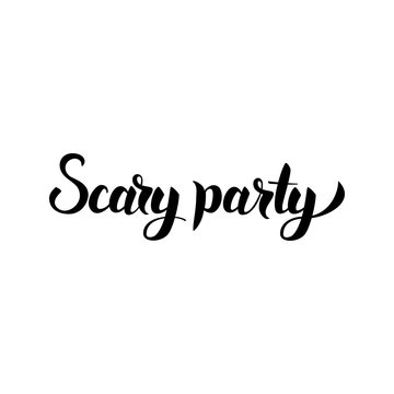 Scary Party Lettering