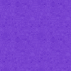 Obraz premium Violet Line Party Seamless Pattern