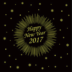 Fototapeta premium Merry Christmas Card with Starburst. Vector illustration