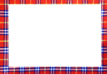 TARTAN frame with space to write your text