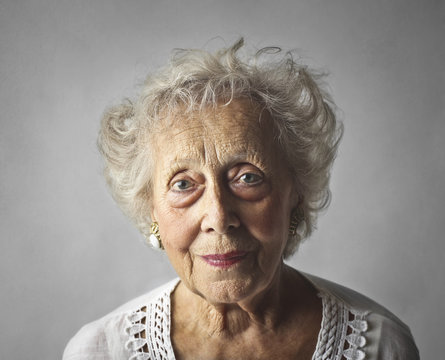 Beautiful elderly woman's portrait
