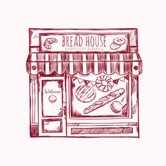 Bread House Facade Composition