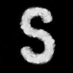 letter S made of the clouds