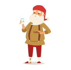 Christmas santa claus vector illustration.