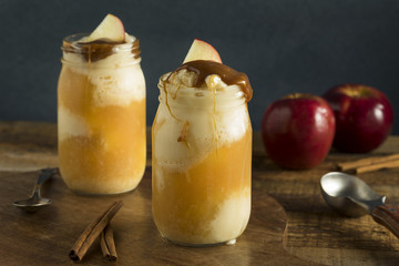 Cold Apple Cider Ice Cream Float