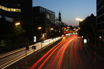 Fototapeta na wymiar Willy Brand Straße, Hamburg