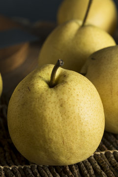 Raw Yellow Organic Asian Pears