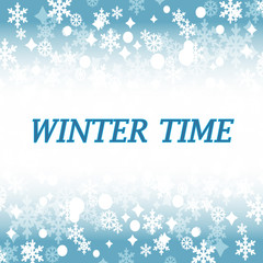 Winter time abstract backround