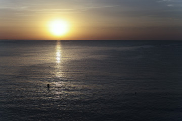 Sunrise in autumn in Altea, Alicante, Spain.