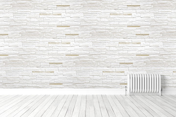 Modern bright interior . 3D rendering