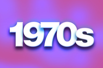 1970s Concept Colorful Word Art
