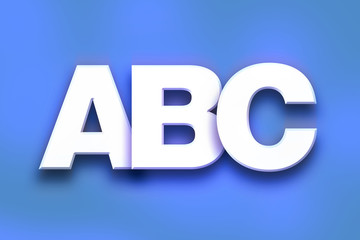 ABC Concept Colorful Word Art