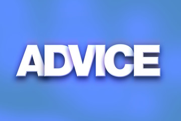 Advice Concept Colorful Word Art
