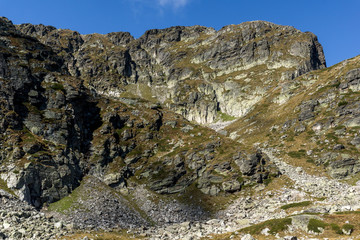 Amazing panoramic view of Malyovitsa peak, Rila Mountain, Bulgaria