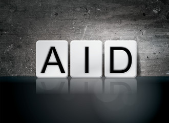 Aid Tiled Letters Concept and Theme