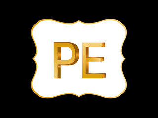 PE Initial Logo for your startup venture