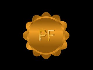 PF Initial Logo for your startup venture