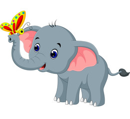 Cute elephant cartoon