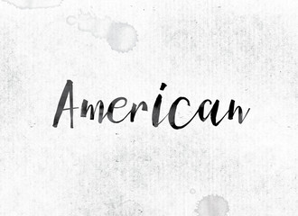 American Concept Painted in Ink