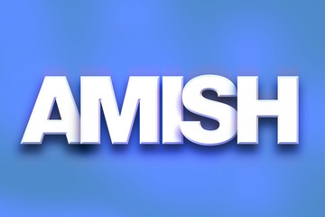 Amish Concept Colorful Word Art