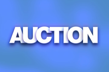 Auction Concept Colorful Word Art