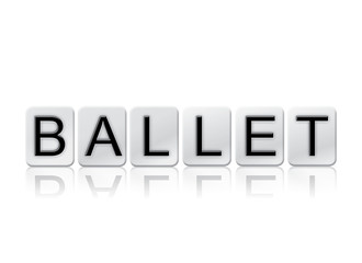 Ballet Isolated Tiled Letters Concept and Theme