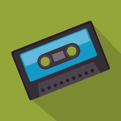 cassette record music sound design vector illustration eps 10