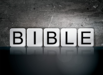 Bible Tiled Letters Concept and Theme