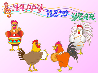 ２０１７年の年賀状素材