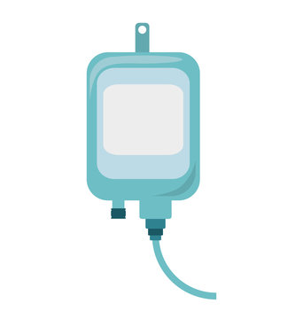 Iv Bag Medical Isolated Icon Vector Illustration Design